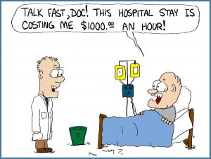 Cartoon about expensive health care